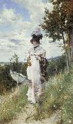 Giovanni Boldini Afternoon Stroll oil painting
